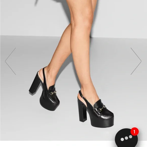 BNWT GUCCI Horsebit Platform slingback loafer - Picture 2 of 14